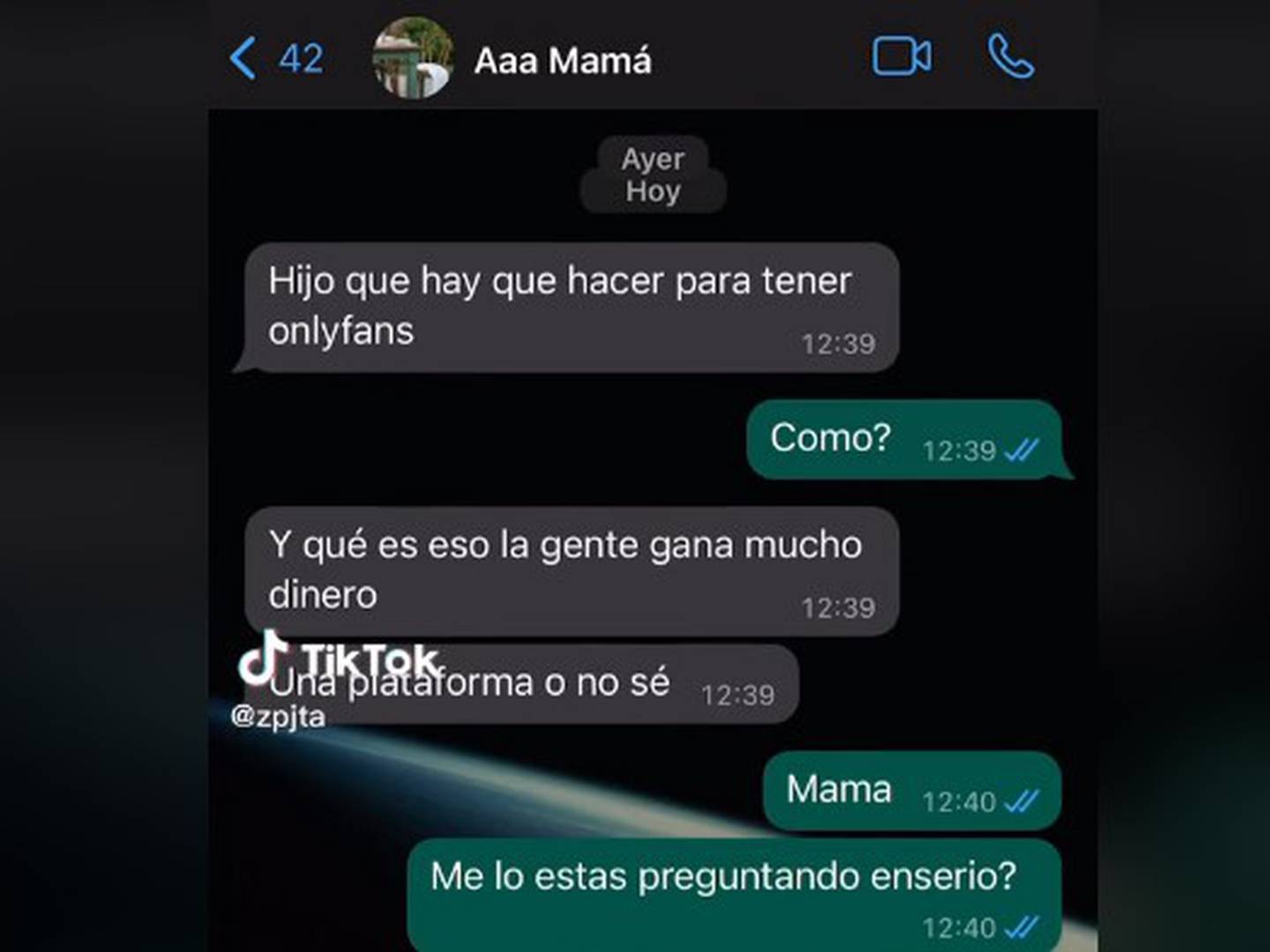 Madre pide a su hijo que le abra cuenta en OnlyFans para fotos de  