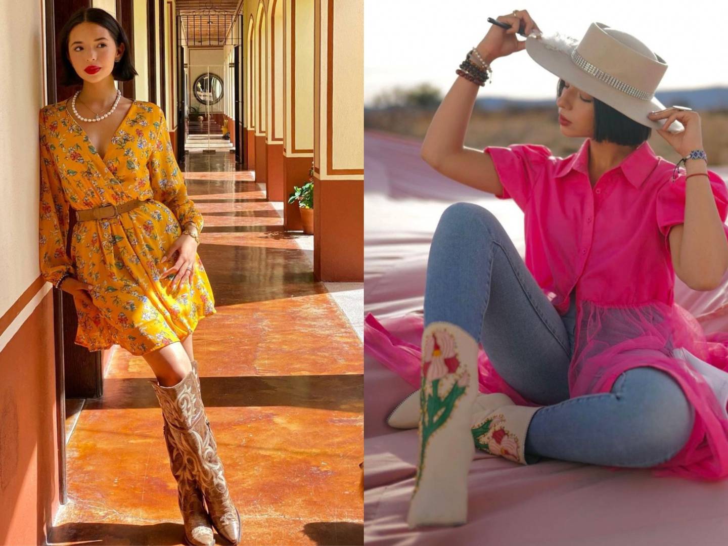 Ángela Aguilar y los mejores outfits con botas vaqueras de su Instagram