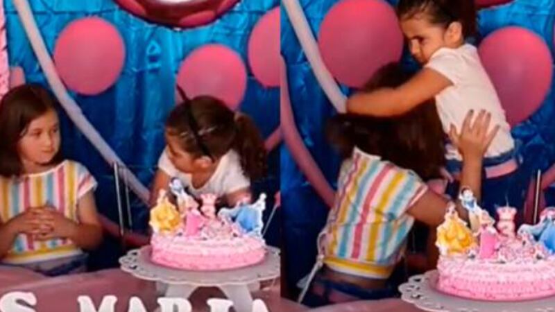 Las niñas virales del pastel: Dos años después celebran sin jalarse el  cabello – Metro World News