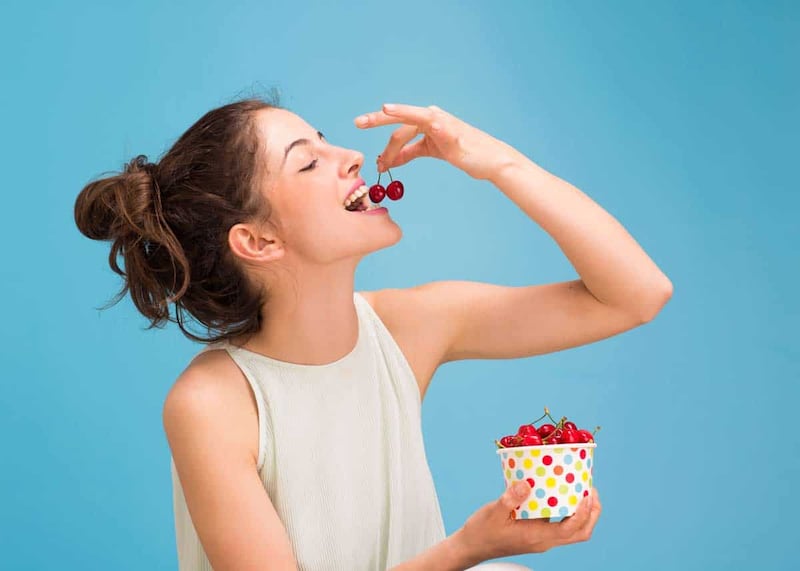 La melatonina se eleva al comer frutas como la cereza.