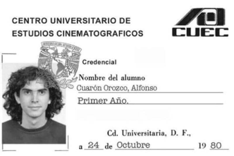 Así se veía Alfonso Cuarón en su juventud.