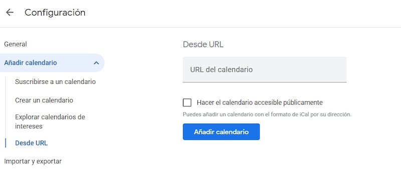 Google Calendar Euro y Copa América