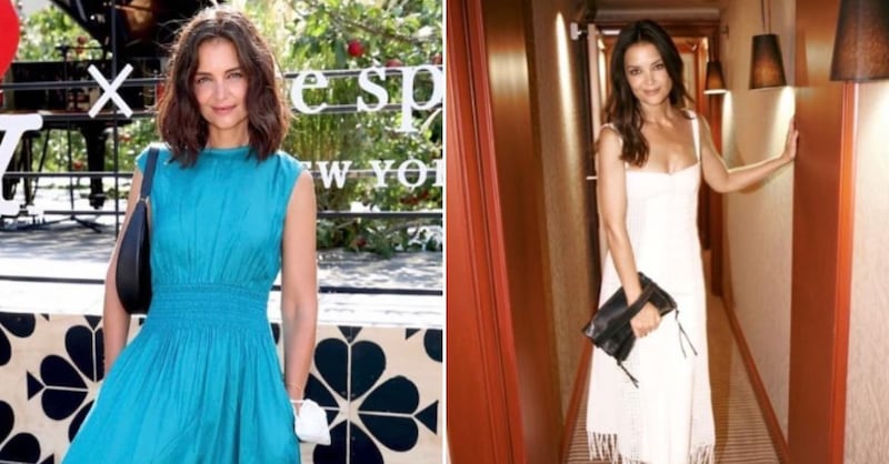 Katie Holmes y su look de los 2000 con el que desató sospechas de embarazo