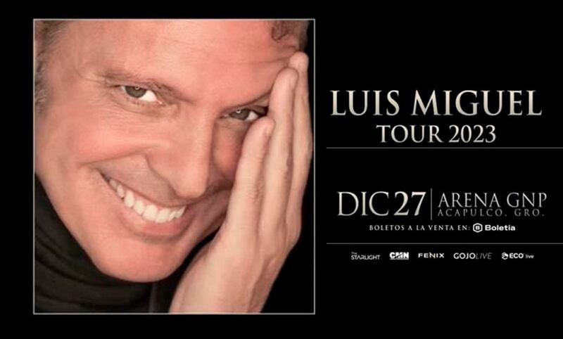 El artista mexicano, Luis Miguel, se va a presentar en Acapulco, el próximo 27 de diciembre.