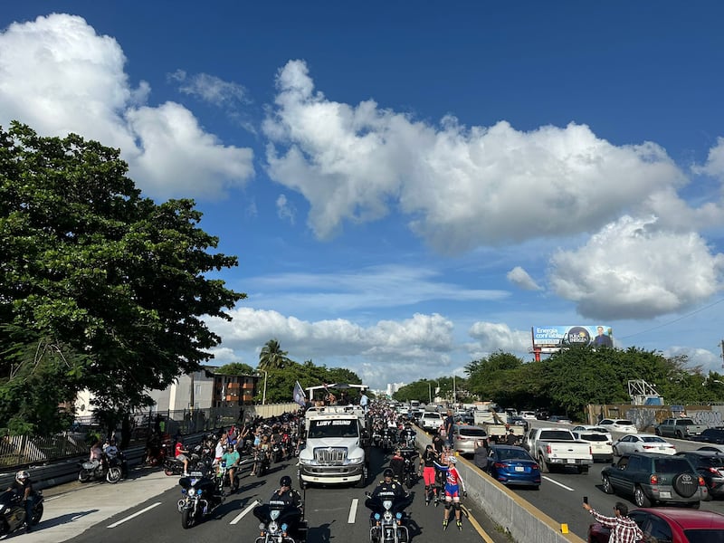 Caravana de recibimiento de Maripily Rivera en Puerto Rico