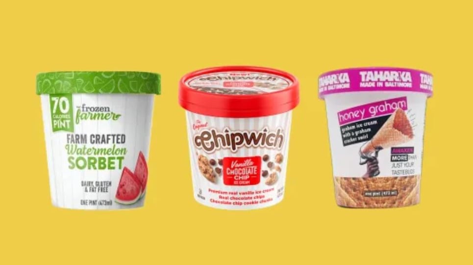 Los helados Frozen Farmer Watermelon Sorbet, Chipwich Vanilla Chocolate Chip y Taharka Honey Graham Ice Cream se encuentran entre los productos afectados por la retirada. | FDA.