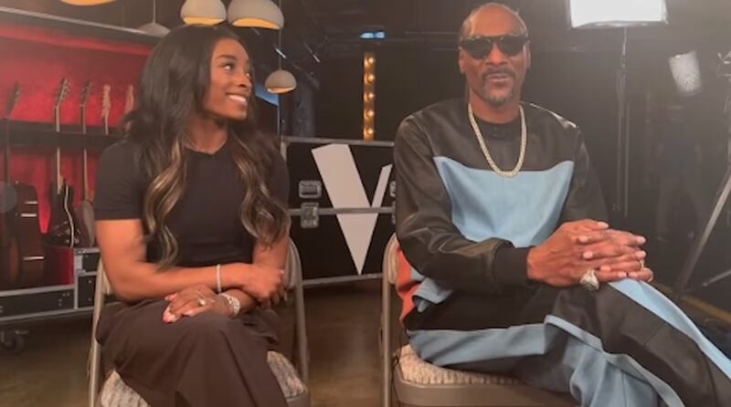 Snoop Dogg y Simone Biles