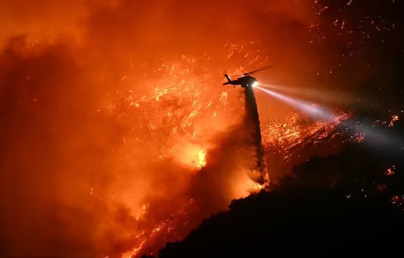 Los Ángeles incendio forestal