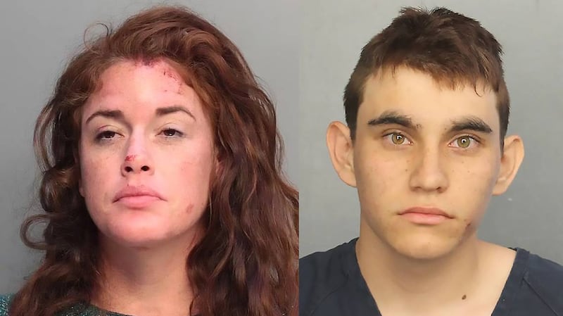 Danielle Woodard y Nikolas Cruz.