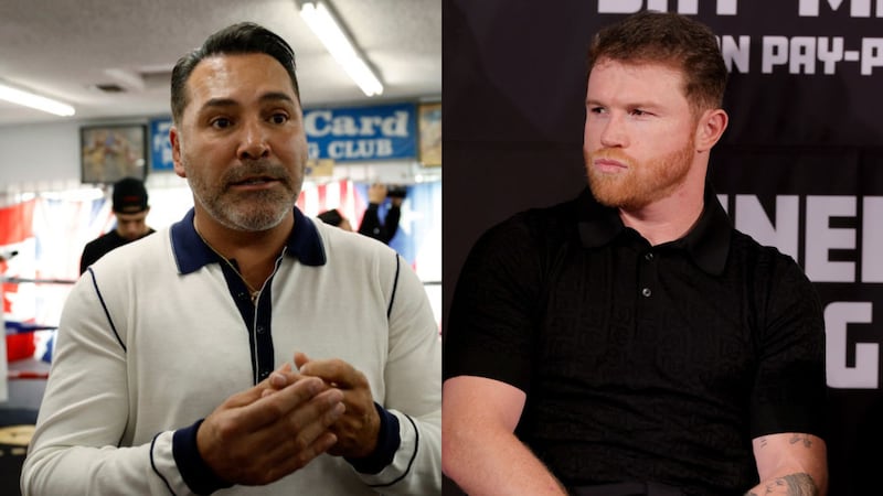 Óscar de la Hoya y Canelo Álvarez se enemistaron en 2020.