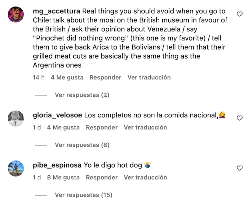 Comentarios de publicación de David Noah | Captura: Instagram