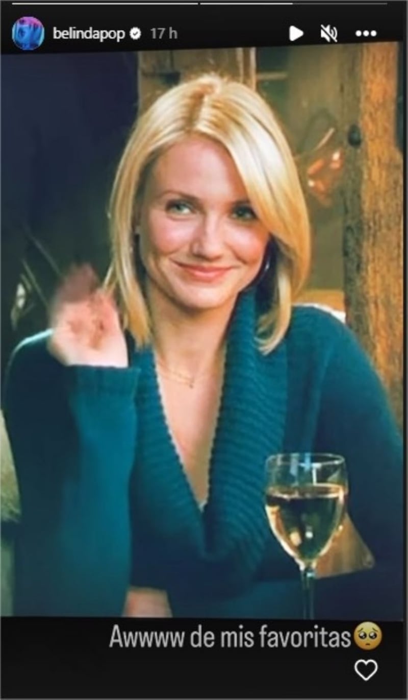 Esta fue la foto que publicó Cameron Diaz.