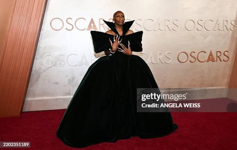 British actress, singer Cynthia Erivo attends the 97th Annual Academy Awards at the Dolby Theatre in Hollywood, California on March 2, 2025. (Photo by ANGELA WEISS / AFP) (Photo by ANGELA WEISS/AFP via Getty Images)