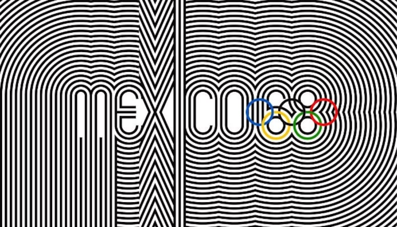 Logo de los Juegos Olímpicos de México 1968.